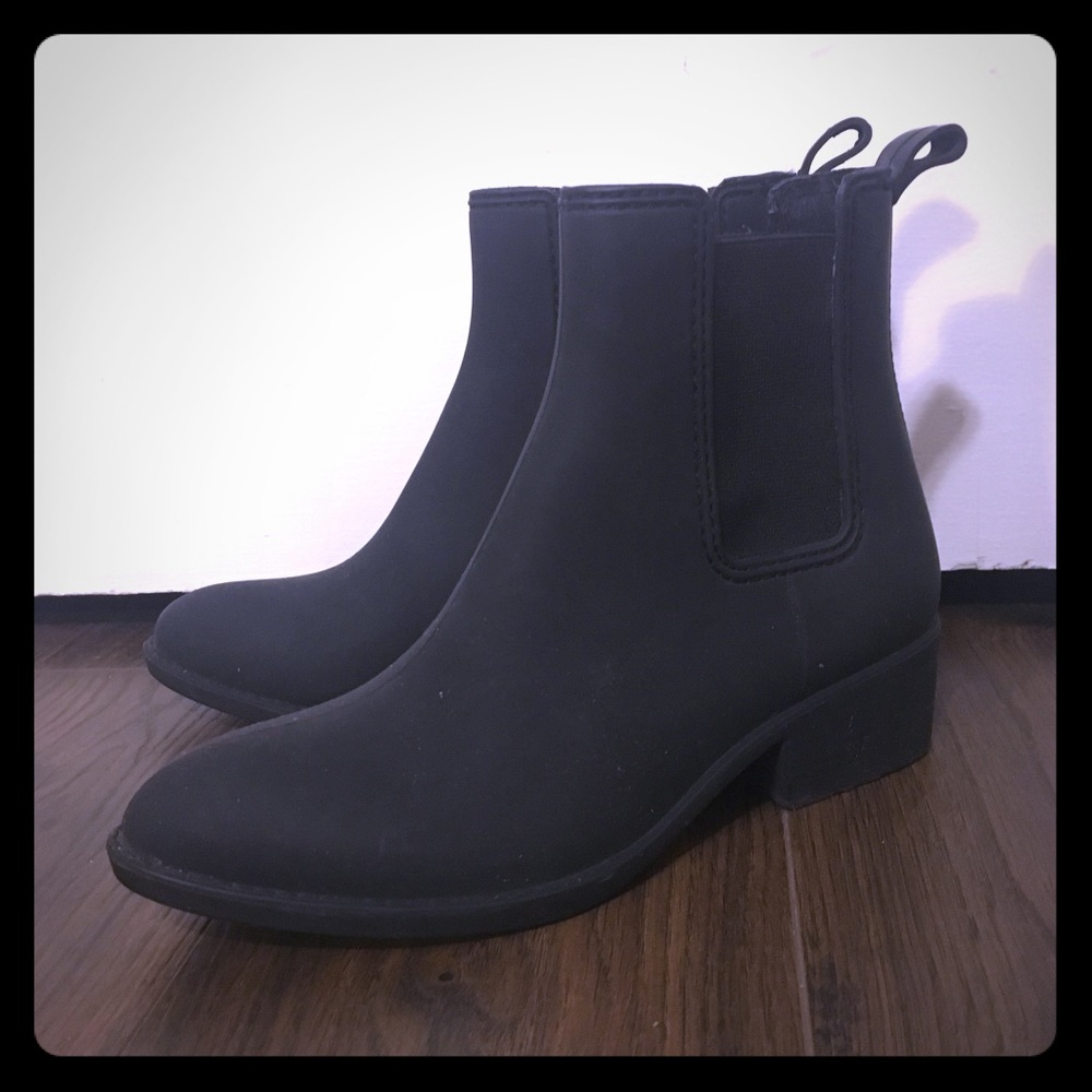 Jeffrey Campbell “Stormy” rain boots